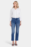 NYDJ Marilyn Straight Ankle Jeans With High Rise - Blue Island