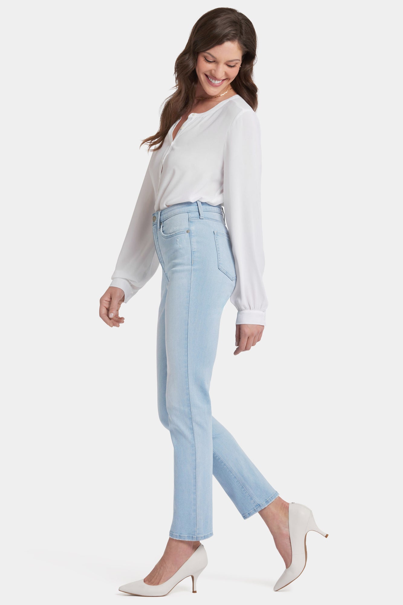 NYDJ Sheri Slim Jeans With High Rise - Santorini