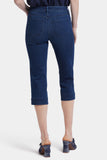 NYDJ Marilyn Straight Crop Jeans With Double-Button Waistband And 2" Hems - Ibiza Blues