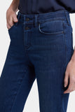 NYDJ Marilyn Straight Crop Jeans With Double-Button Waistband And 2" Hems - Ibiza Blues