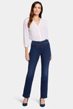 NYDJ Marilyn Straight Jeans With High Rise - Palace
