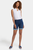 NYDJ Diana Relaxed Denim Shorts With Roll Cuffs - Ibiza Blues