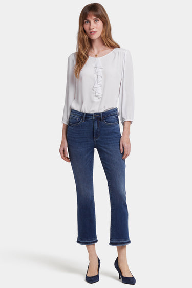NYDJ Billie Mini Bootcut Ankle Jeans With High Rise And Frayed Released Hems - Rioja Springs