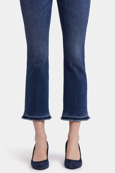 NYDJ Billie Mini Bootcut Ankle Jeans With High Rise And Frayed Released Hems - Rioja Springs