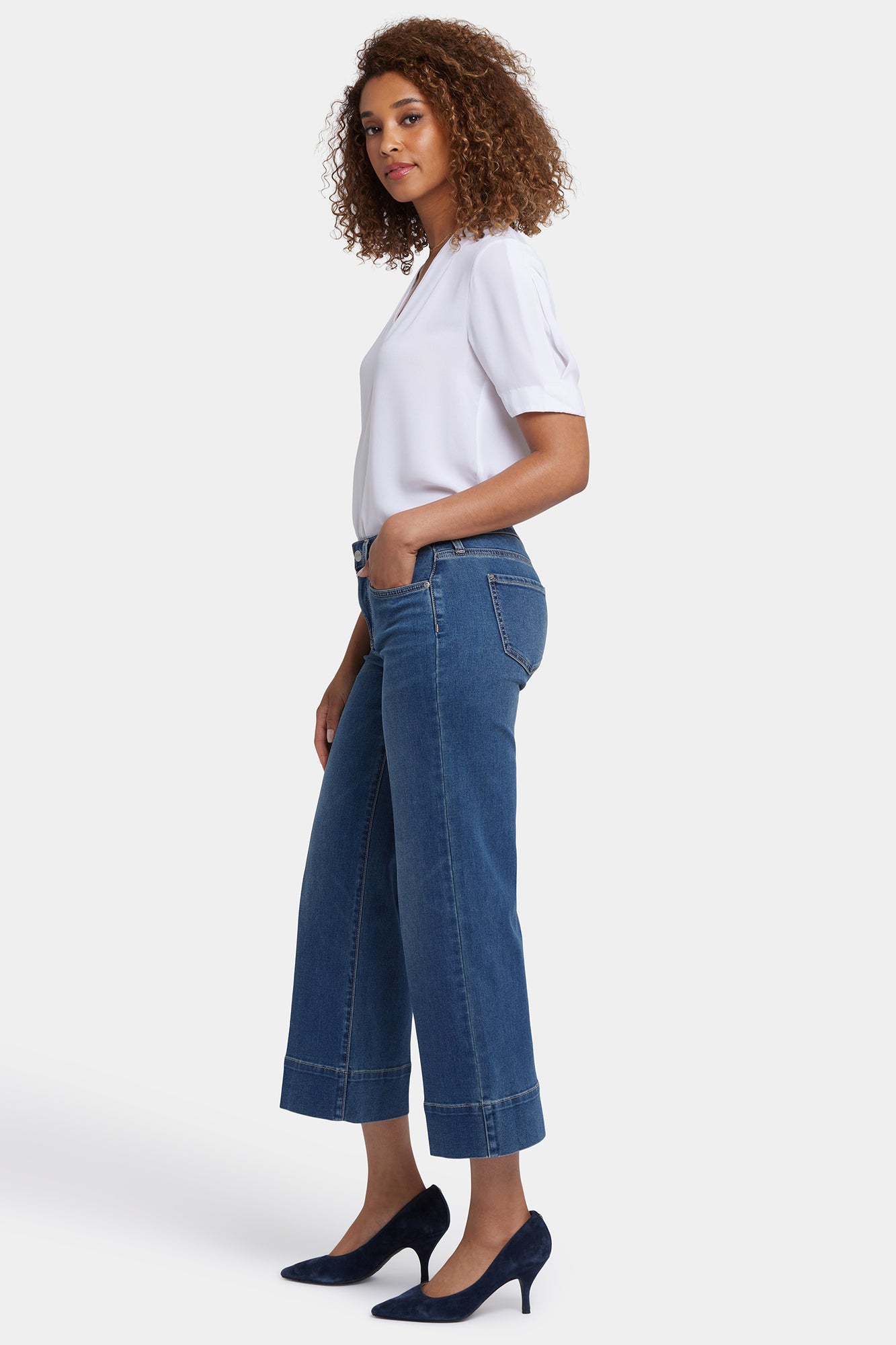 NYDJ Teresa Wide Leg Ankle Jeans With 3