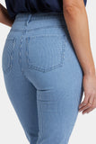 NYDJ Billie Mini Bootcut Ankle Jeans With High Rise - Villa Vista Stripe