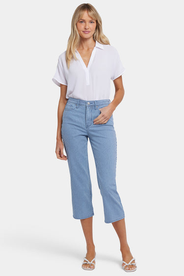 NYDJ Joni Relaxed Capri Jeans With High Rise - Villa Vista Stripe