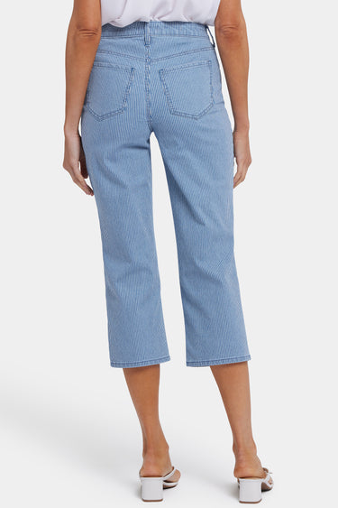 NYDJ Joni Relaxed Capri Jeans With High Rise - Villa Vista Stripe