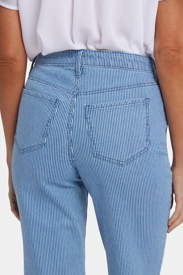 NYDJ Joni Relaxed Capri Jeans With High Rise - Villa Vista Stripe