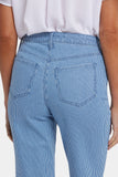 NYDJ Joni Relaxed Capri Jeans With High Rise - Villa Vista Stripe