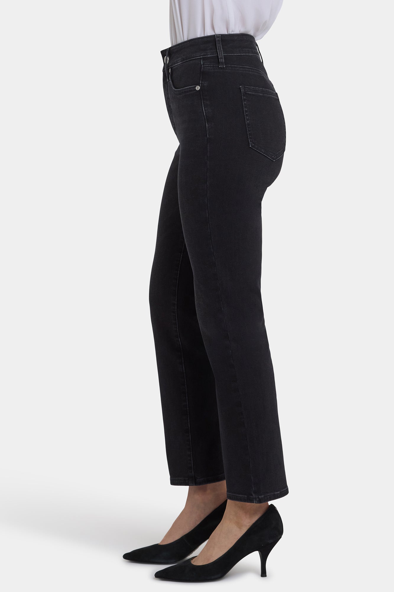 NYDJ Marilyn Straight Ankle Jeans With High Rise - French Nightfall
