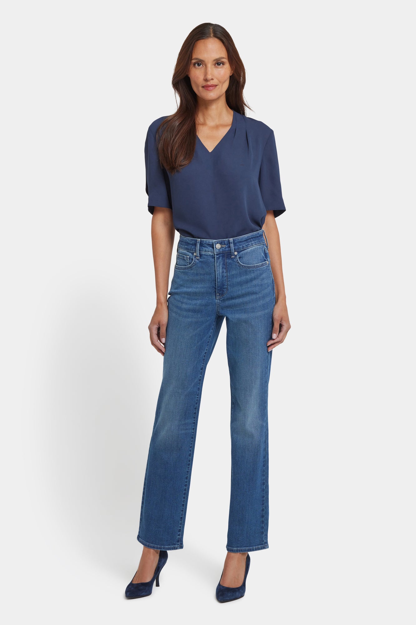 NYDJ Marilyn Straight Jeans With High Rise And 31