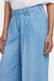 NYDJ Whitney Pleated Trouser Pants With Super High Rise - Canary Beach