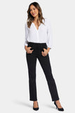 NYDJ Ellison Straight Jeans With High Rise - Black