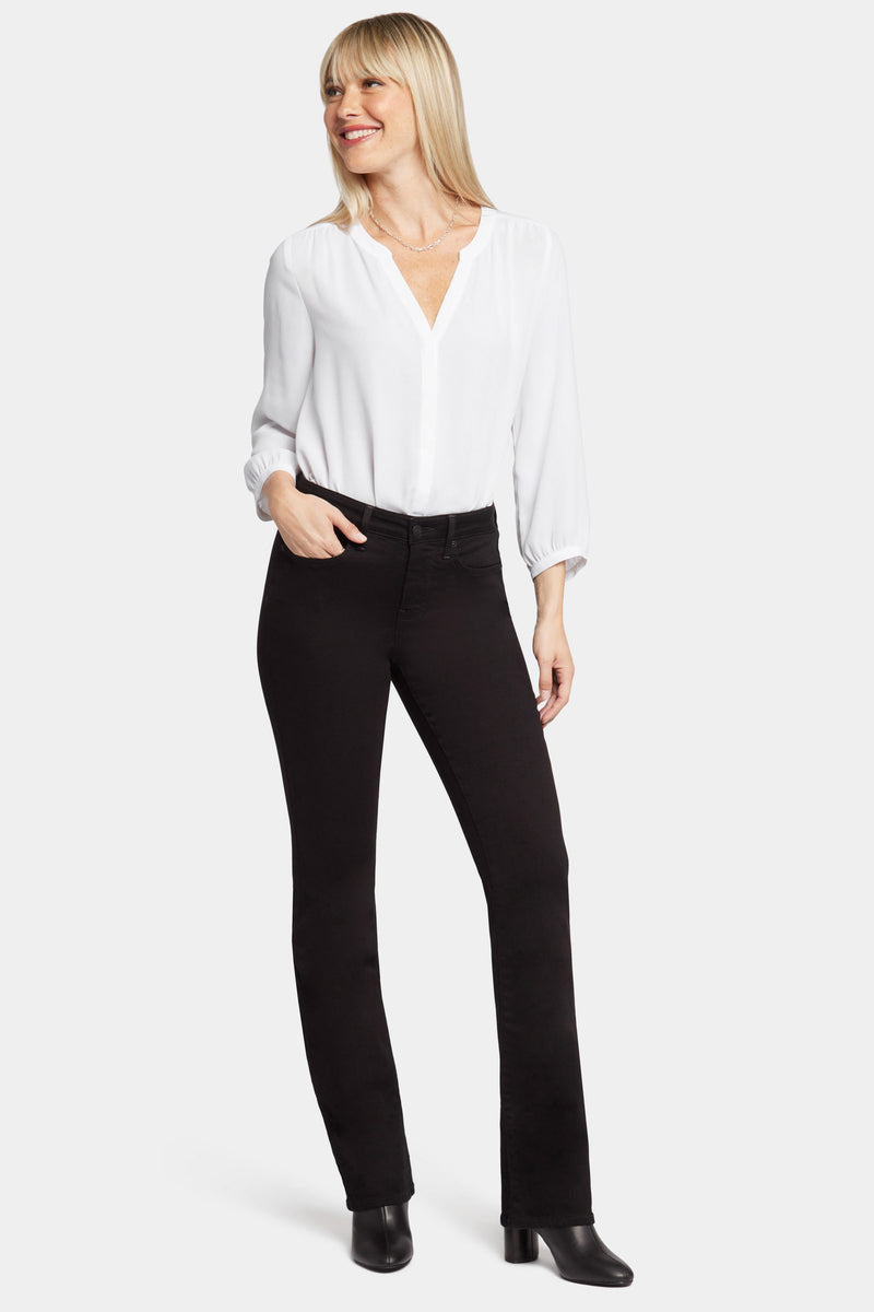 NYDJ Barbara Bootcut Jeans In High Stretch Denim - Black