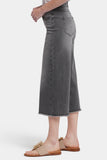 NYDJ Brigitte Wide Leg Capri Jeans With High Rise And Frayed Hems - Frontera Bluffs