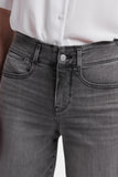 NYDJ Brigitte Wide Leg Capri Jeans With High Rise And Frayed Hems - Frontera Bluffs
