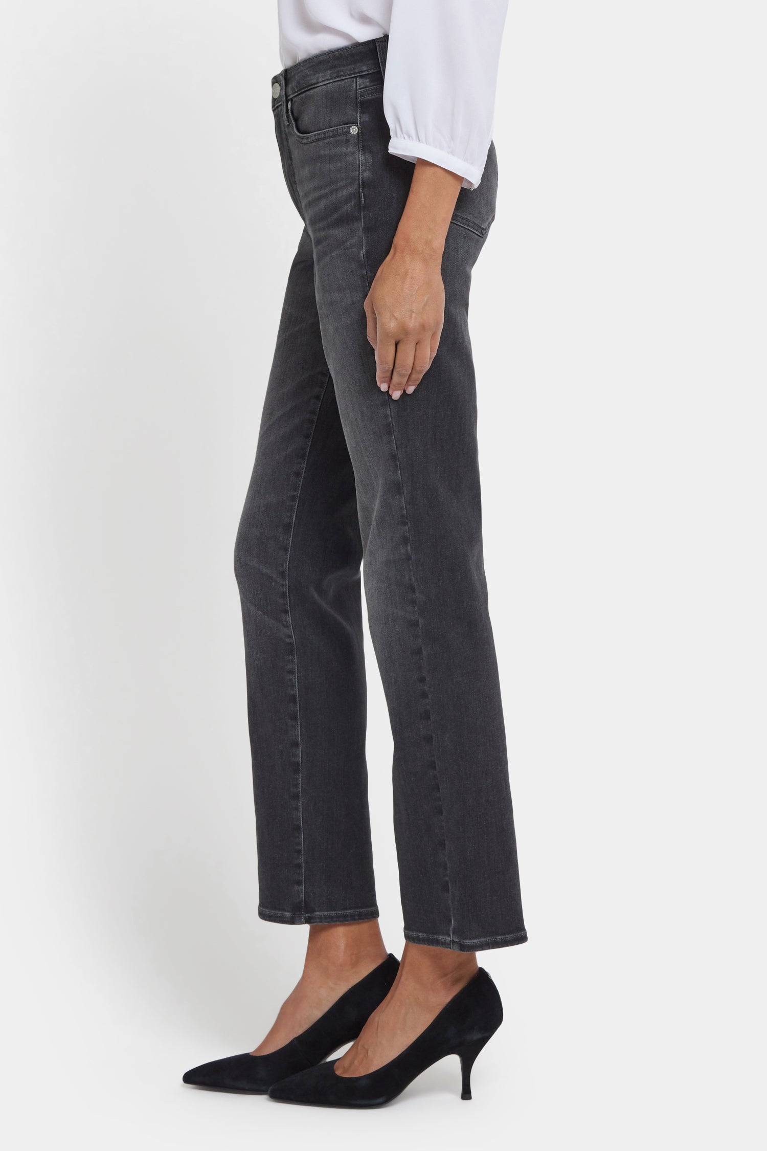 Sheri Slim Jeans With High Rise - Gloomy Marais Grey | NYDJ