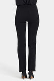 NYDJ Vegan Leather And Ponte Marilyn Straight Pants Sculpt-Her™ Collection - Black