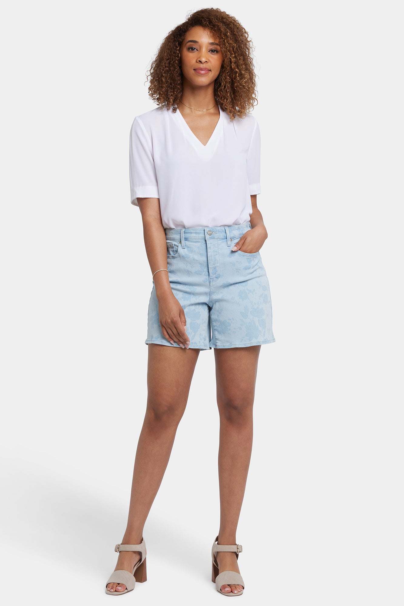 NYDJ Berkyn Relaxed Denim Shorts With Super High Rise - Indigo Rosemary