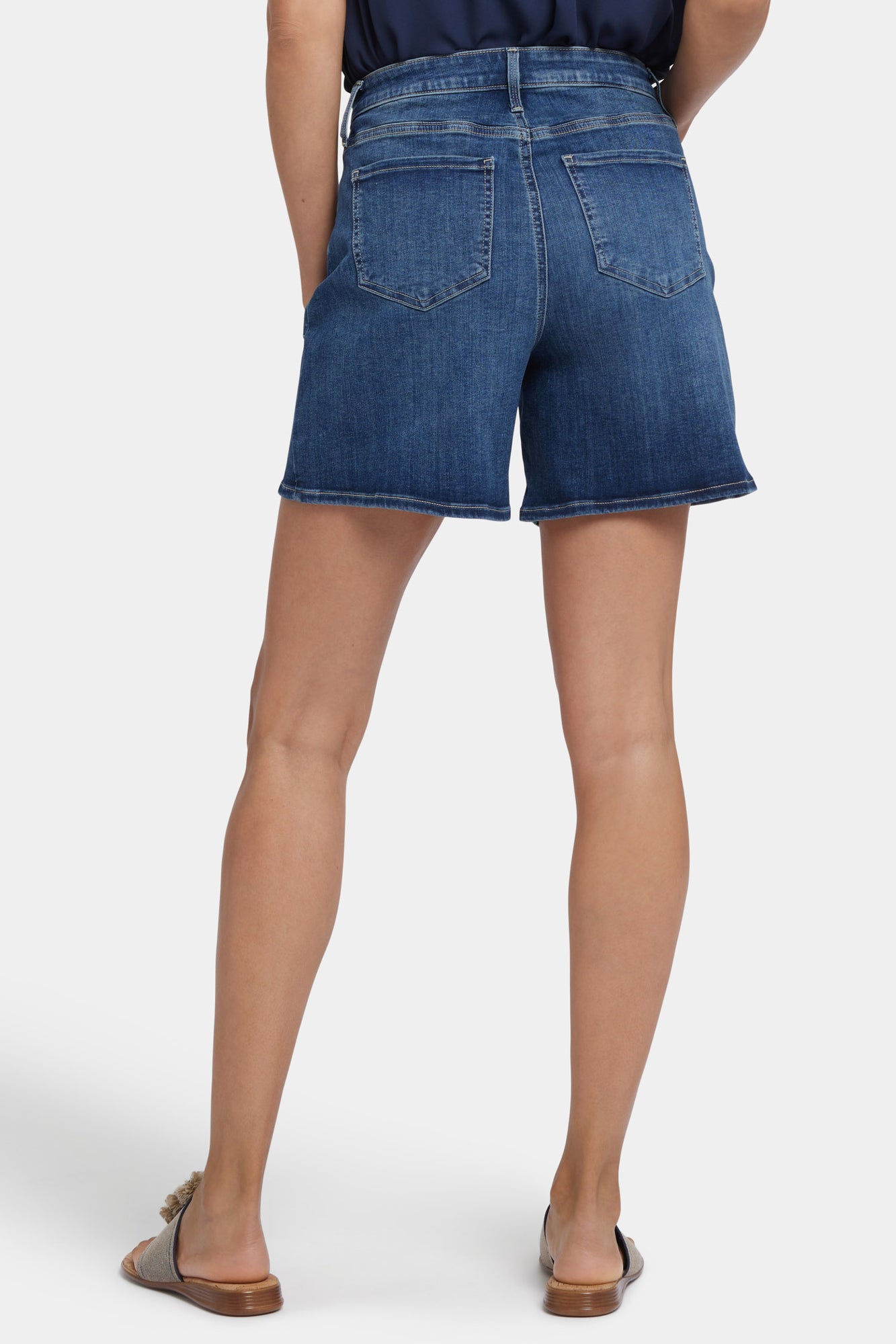NYDJ Berkyn Relaxed Denim Shorts With Super High Rise - Valencia Surf