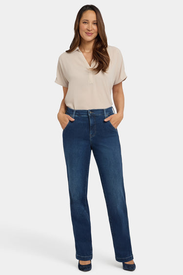 NYDJ Brooke Loose Straight Jeans With Super High Rise - Louvre Sapphire