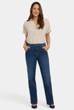 NYDJ Brooke Loose Straight Jeans With Super High Rise - Louvre Sapphire
