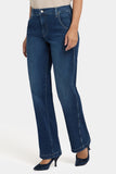 NYDJ Brooke Loose Straight Jeans With Super High Rise - Louvre Sapphire