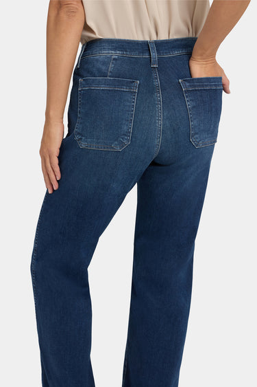 NYDJ Brooke Loose Straight Jeans With Super High Rise - Louvre Sapphire