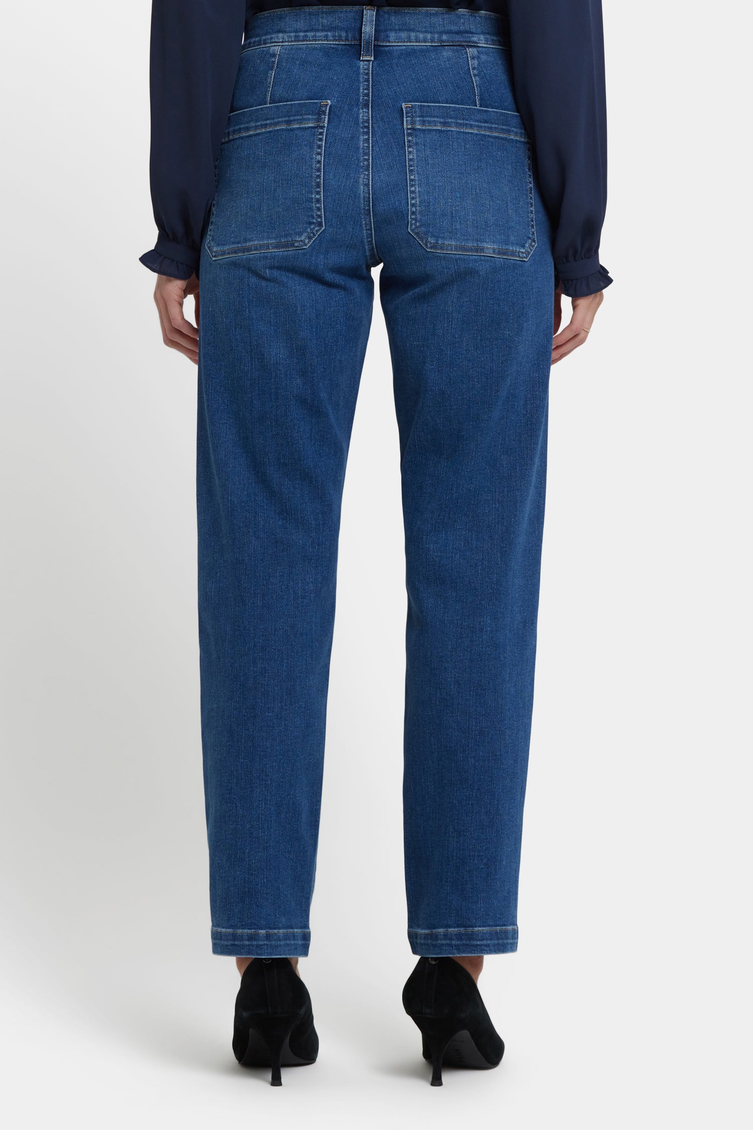 Brooke Loose Straight Jeans With Super High Rise - Opera