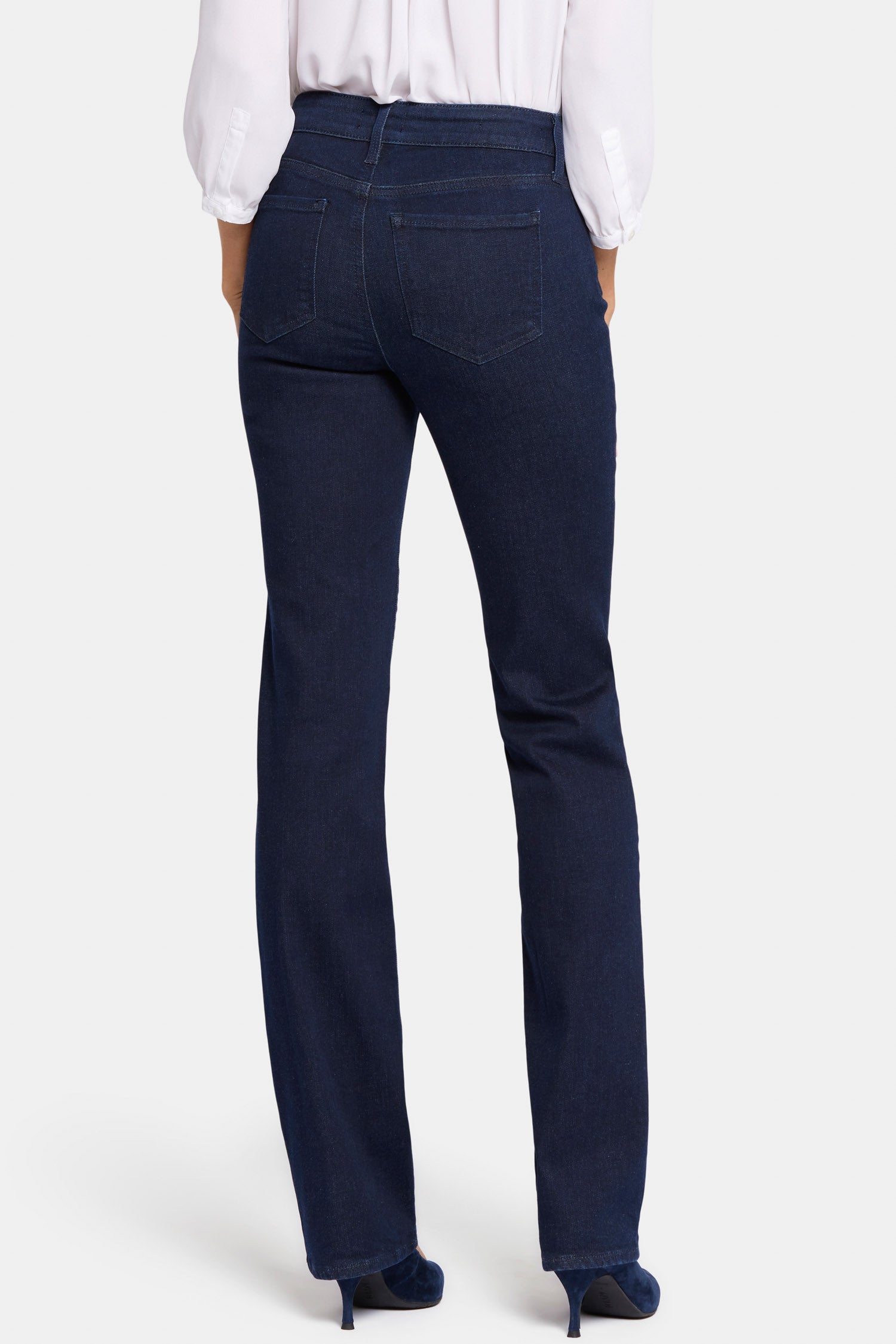 Marilyn Straight Jeans In Tall With 36 Inseam - Rinse Blue