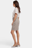 NYDJ Relaxed Bermuda Shorts With High Rise And Stretch Back Waistband - Saddlewood