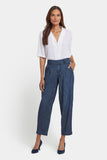 NYDJ Balloon Trouser Jeans With Drop Waist And Pleats - La Mer