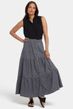 NYDJ Tiered Maxi Skirt - Spanish Rock