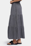 NYDJ Tiered Maxi Skirt - Spanish Rock