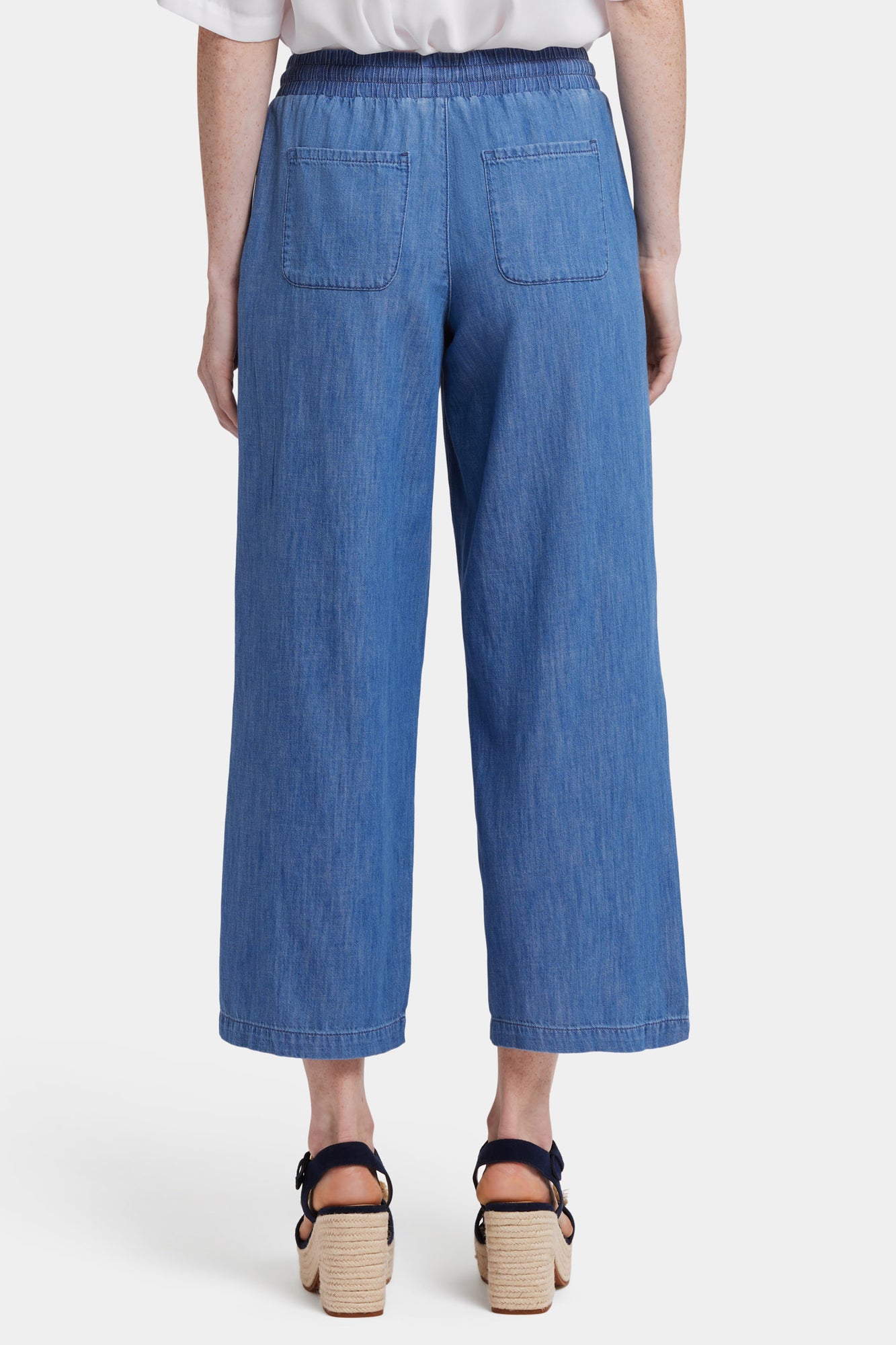 NYDJ Jayne Pull-On Wide Leg Ankle Pants - Everly