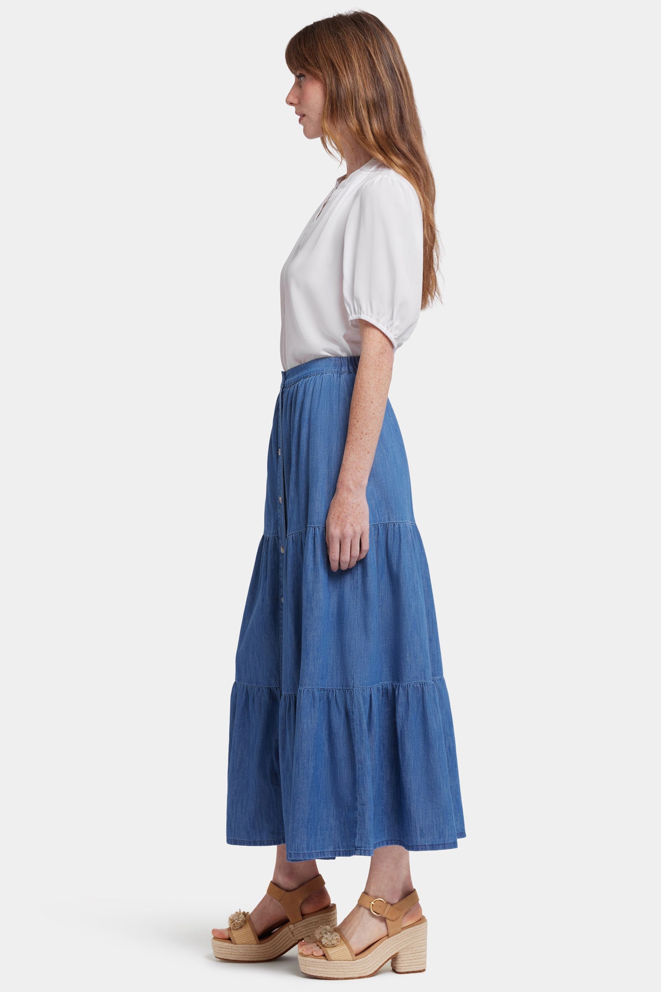 NYDJ Tiered Maxi Skirt - Everly