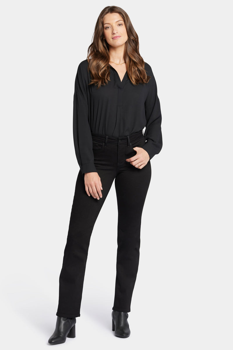 NYDJ Marilyn Straight Jeans - Black