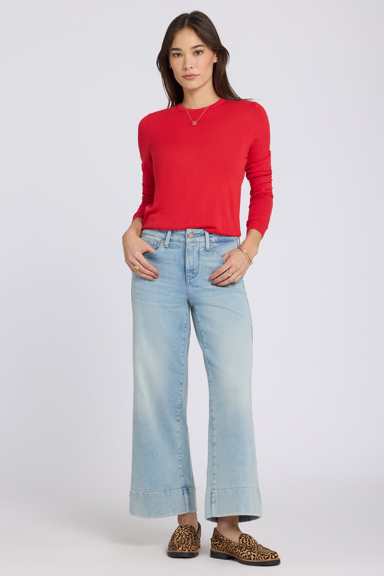 Teresa Wide Leg Ankle Jeans In Re-New™ Denim With 3