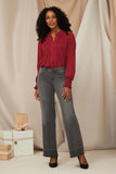 NYDJ Teresa Wide Leg Jeans With Released Shadow Hems - Snow Shadow