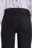 NYDJ Marilyn Straight Pants In Stretch Faux Suede - Black