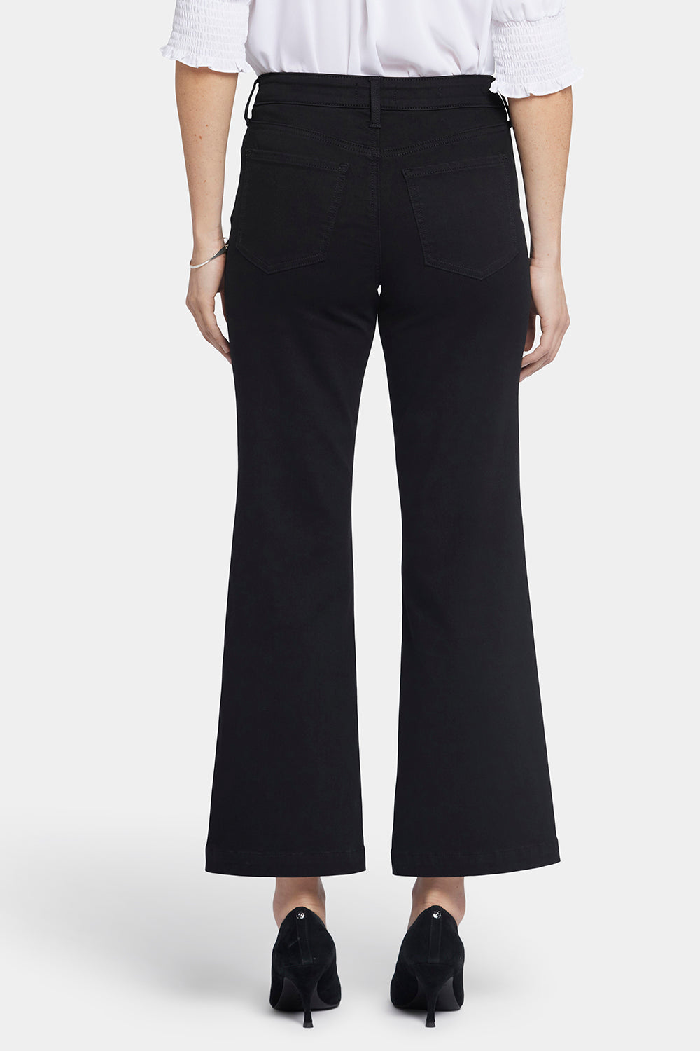 NYDJ Relaxed Flared Jeans - Black Rinse