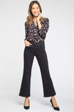 NYDJ Waist-Match™ Julia Relaxed Flared Jeans - Black Rinse