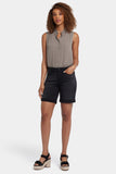 NYDJ Diana Relaxed Denim Shorts With Roll Cuffs - Cadiz Royal