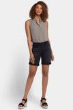NYDJ Diana Relaxed Denim Shorts With Roll Cuffs - Cadiz Royal