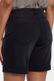 NYDJ Diana Relaxed Denim Shorts With Roll Cuffs - Cadiz Royal