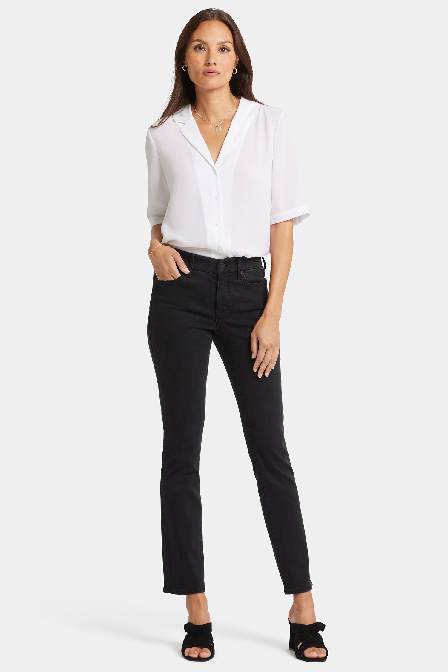 Waist-Match™ Sheri Slim Jeans - Vintage Black Black | NYDJ
