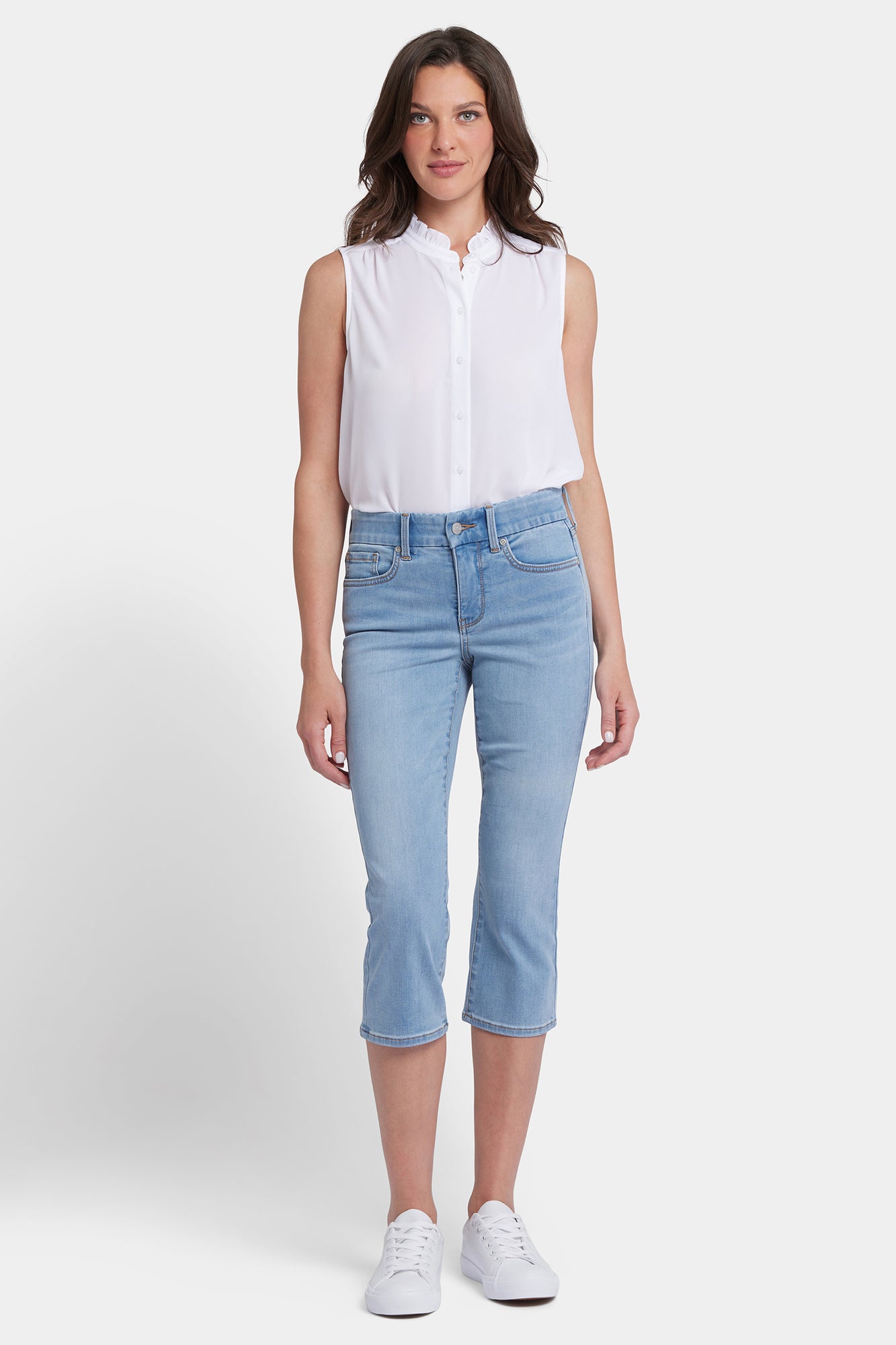 NYDJ Waist-Match™ Marilyn Straight Crop Jeans - Santiago Sea