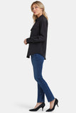 NYDJ Lauren Silk Blouse - Black