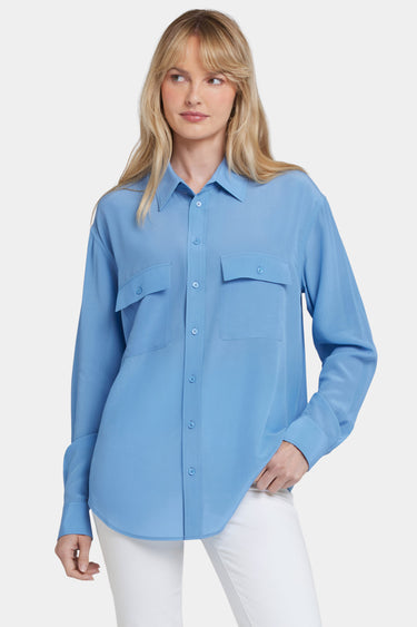 NYDJ Lauren Silk Blouse - Pacific Coast